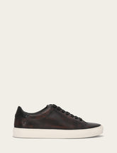 Frye Men's Antiqued Black Astor Low Lace Slip On Sneakers Antiqued Black