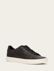 Frye Men's Antiqued Black Astor Low Lace Slip On Sneakers Antiqued Black