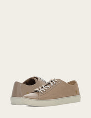 Frye Men's Khaki Astor Cap Toe Low Lace Sneakers Khaki