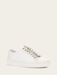 Frye Men's White Astor Cap Toe Low Lace Sneakers White