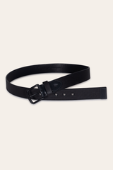 Frye Men’s Black 38mm Coated Canvas Belt Black