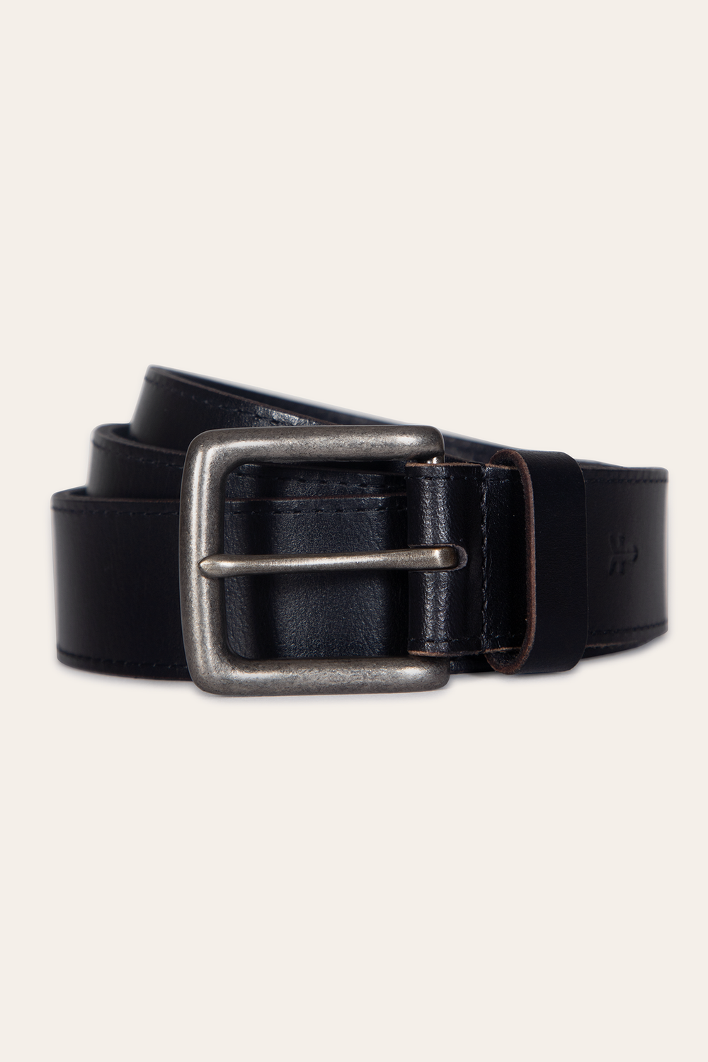 Frye Men’s Black 35mm Pull Up Leather Belt Black