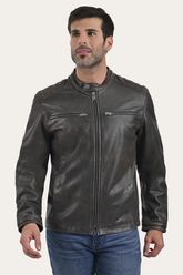 Frye Rustler Racer Jacket Dark Brown