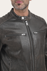 Frye Rustler Racer Jacket Dark Brown