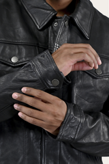 Frye Ruffian Trucker Jacket Black