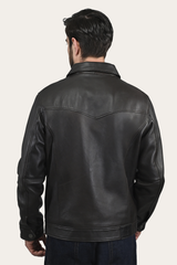 Frye Ruffian Trucker Jacket Dark Brown