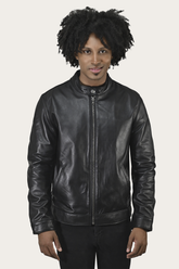 Frye Homestead Racer Jacket Black Bright
