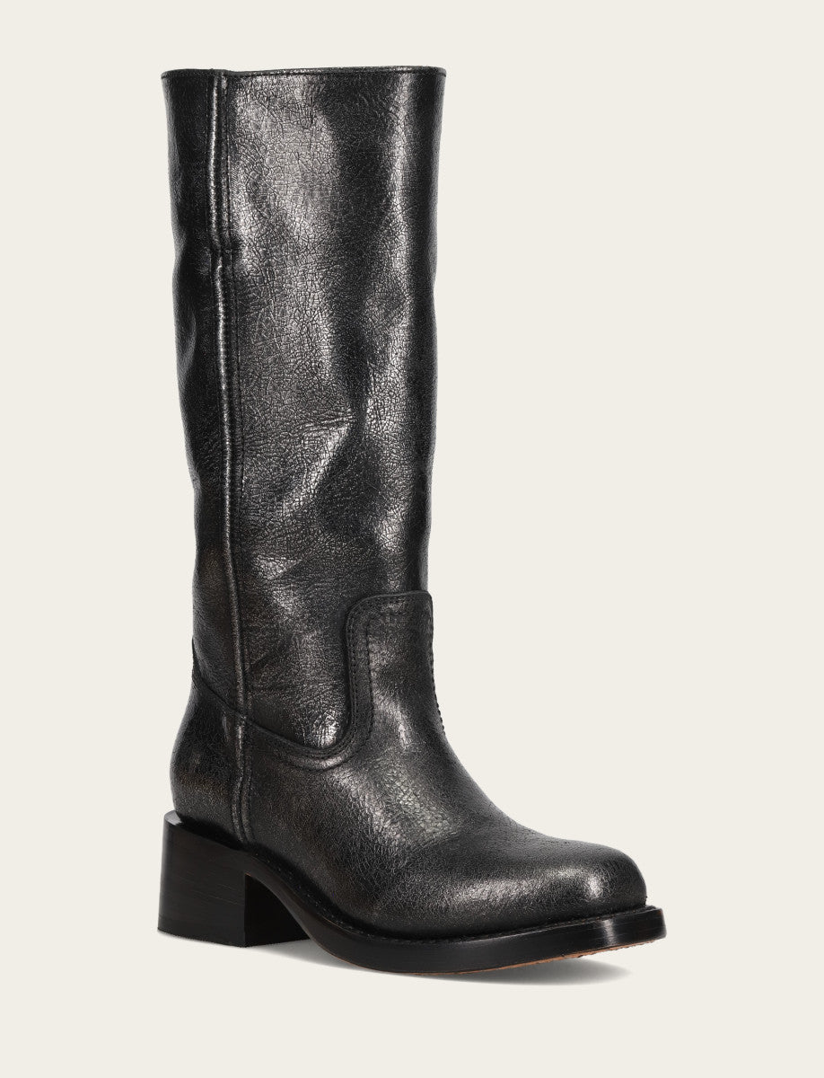Frye Women’s Silver Campus 14L Boots Antique Silver