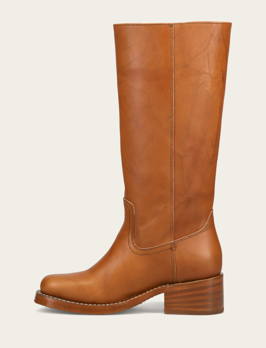 Frye Women's Saddle Campus 14L Boots Saddle