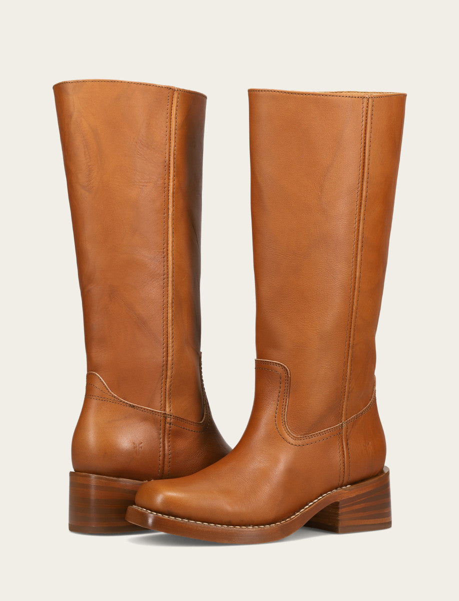 Frye Women's Saddle Campus 14L Boots Saddle