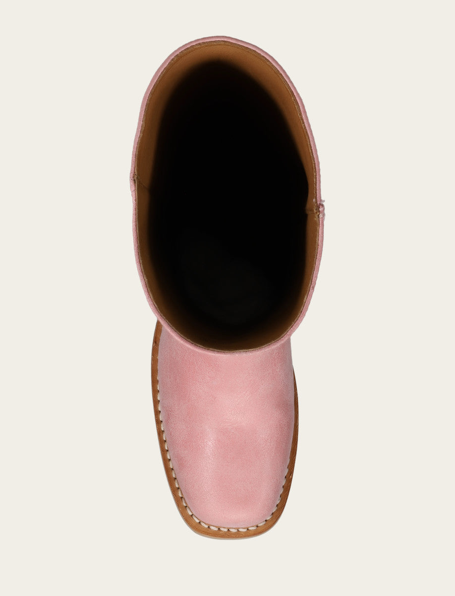 Frye Women's Pink Campus 14L Boots Pink