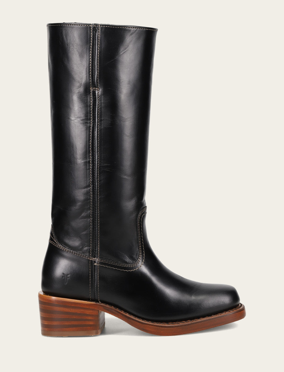 Frye Women's Campus 14L Jet Black Boots Jet Black