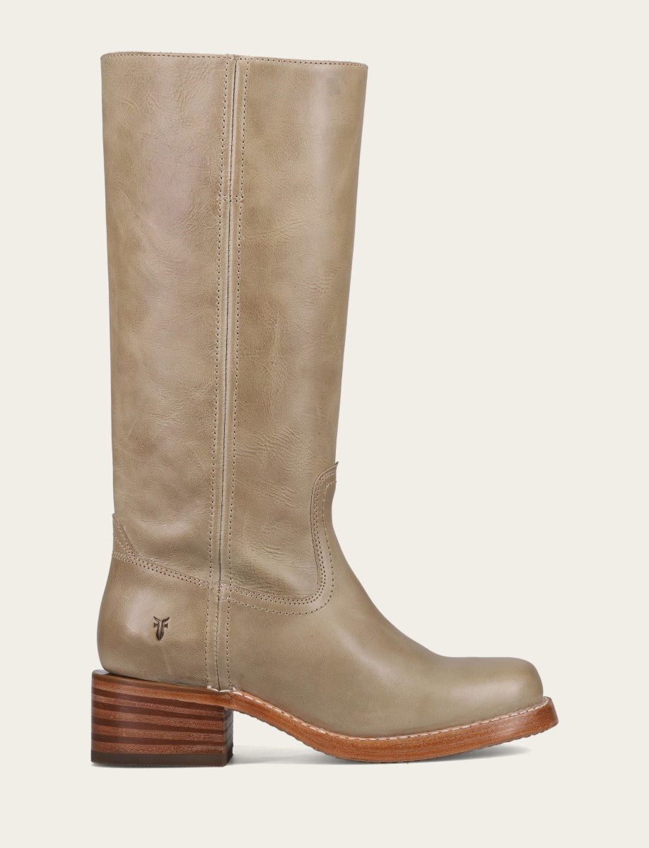Frye Eucalyptus Campus 14L Wide Calf Boots Eucalyptus
