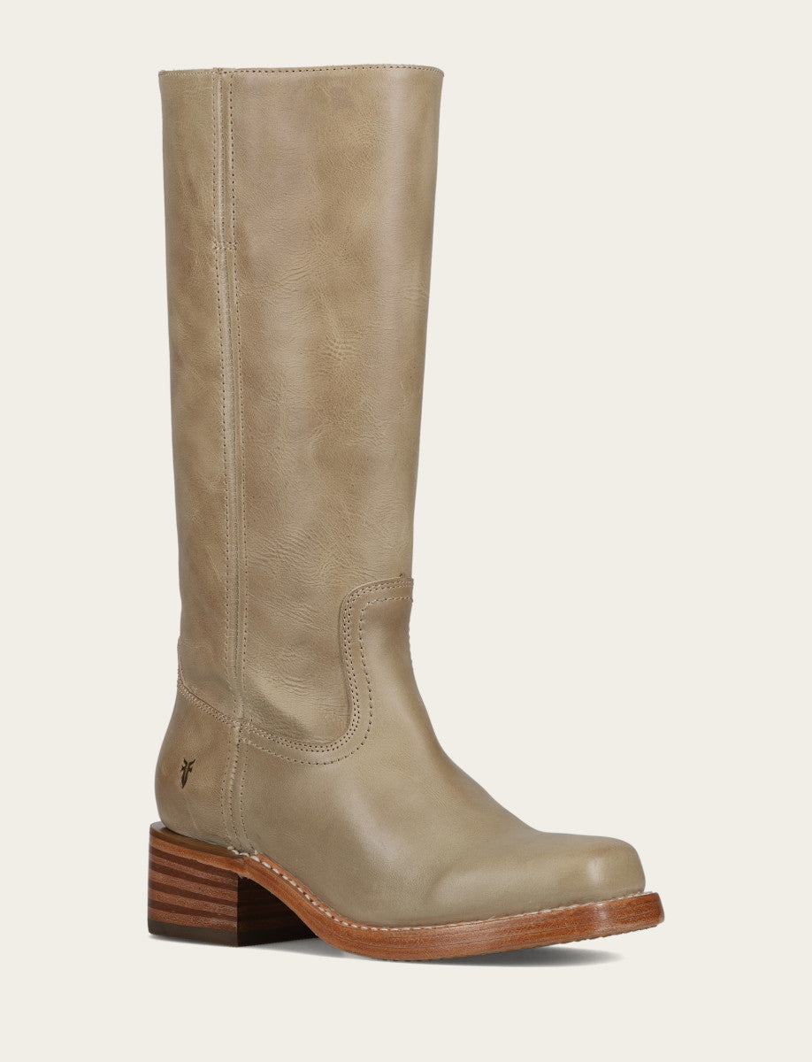Frye Eucalyptus Campus 14L Wide Calf Boots Eucalyptus
