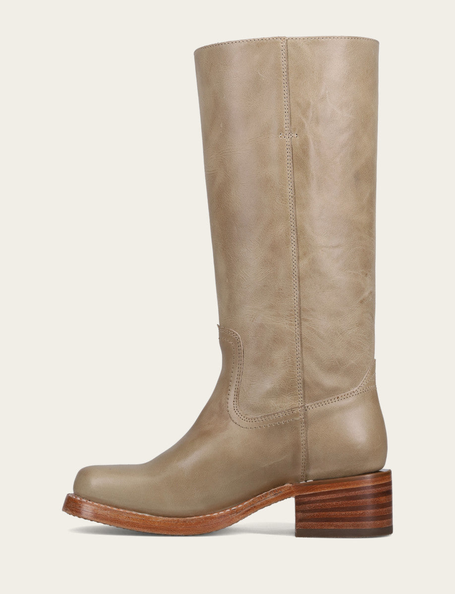 Frye Eucalyptus Campus 14L Wide Calf Boots Eucalyptus