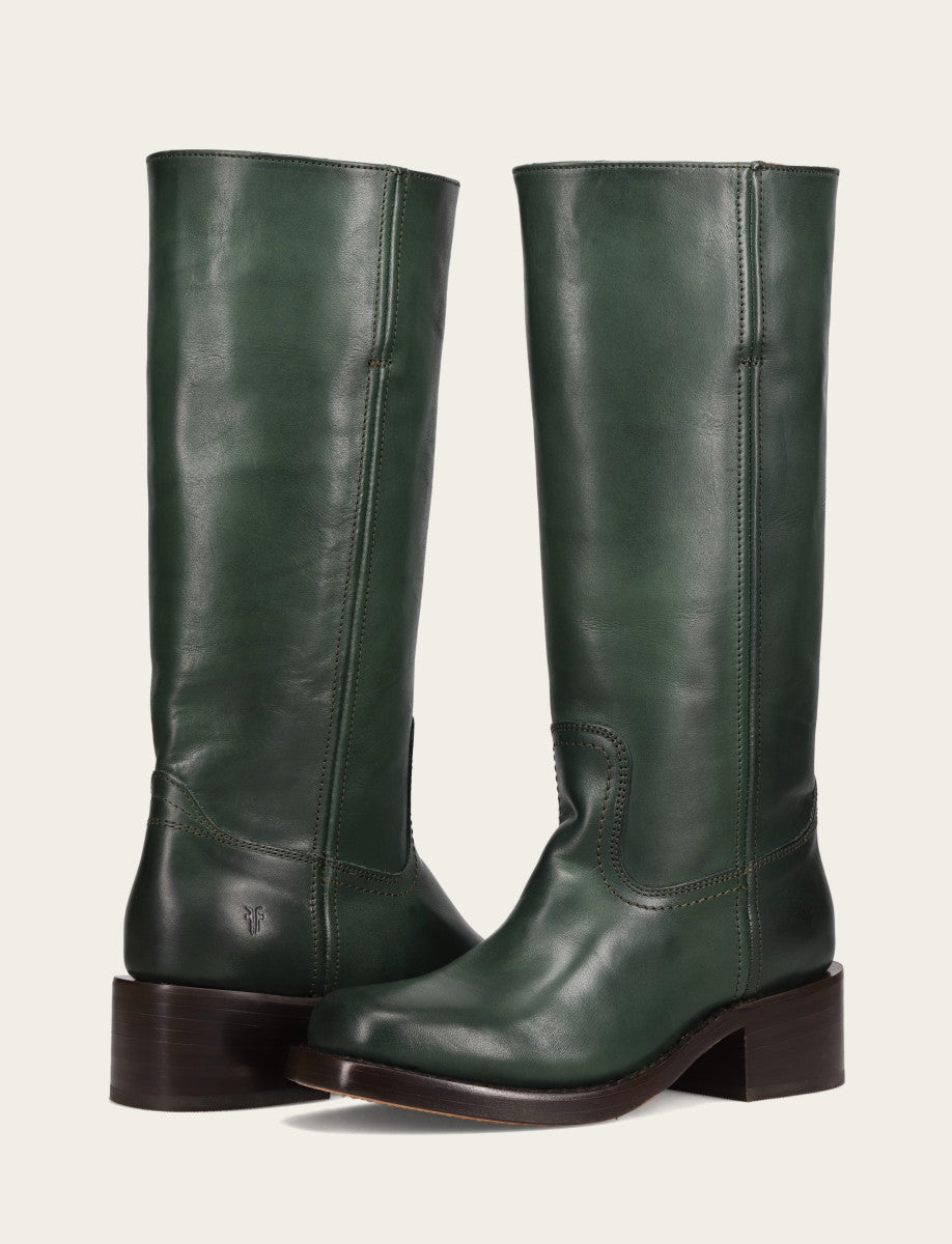Frye Forest Campus 14L Wide Calf Boots Forest
