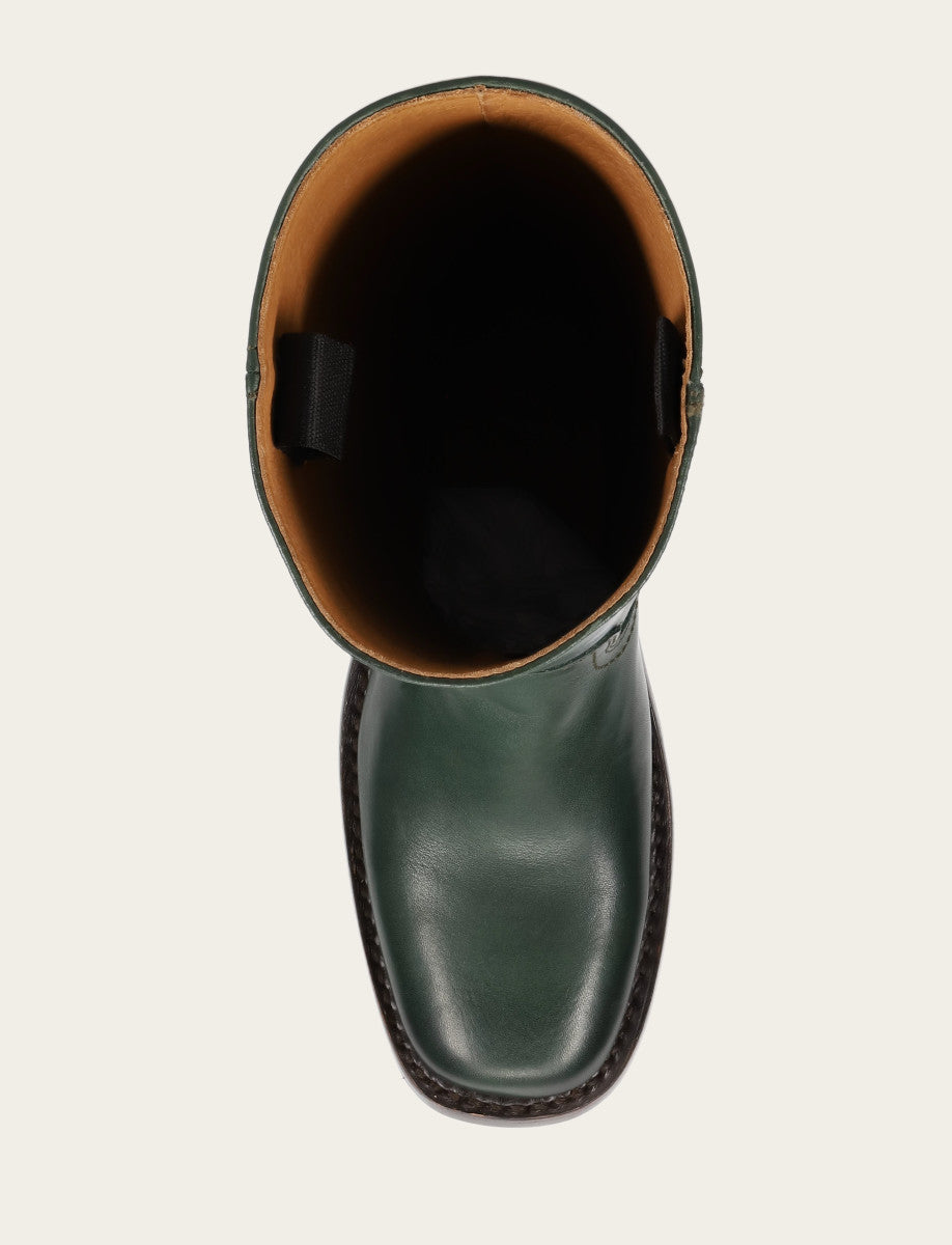 Frye Forest Campus 14L Wide Calf Boots Forest