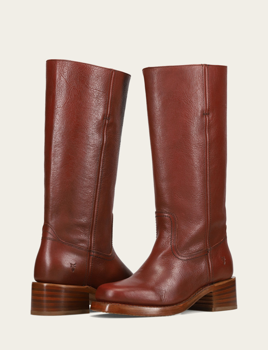 Frye Women's Garnet Campus 14L Wide Calf Boots Garnet