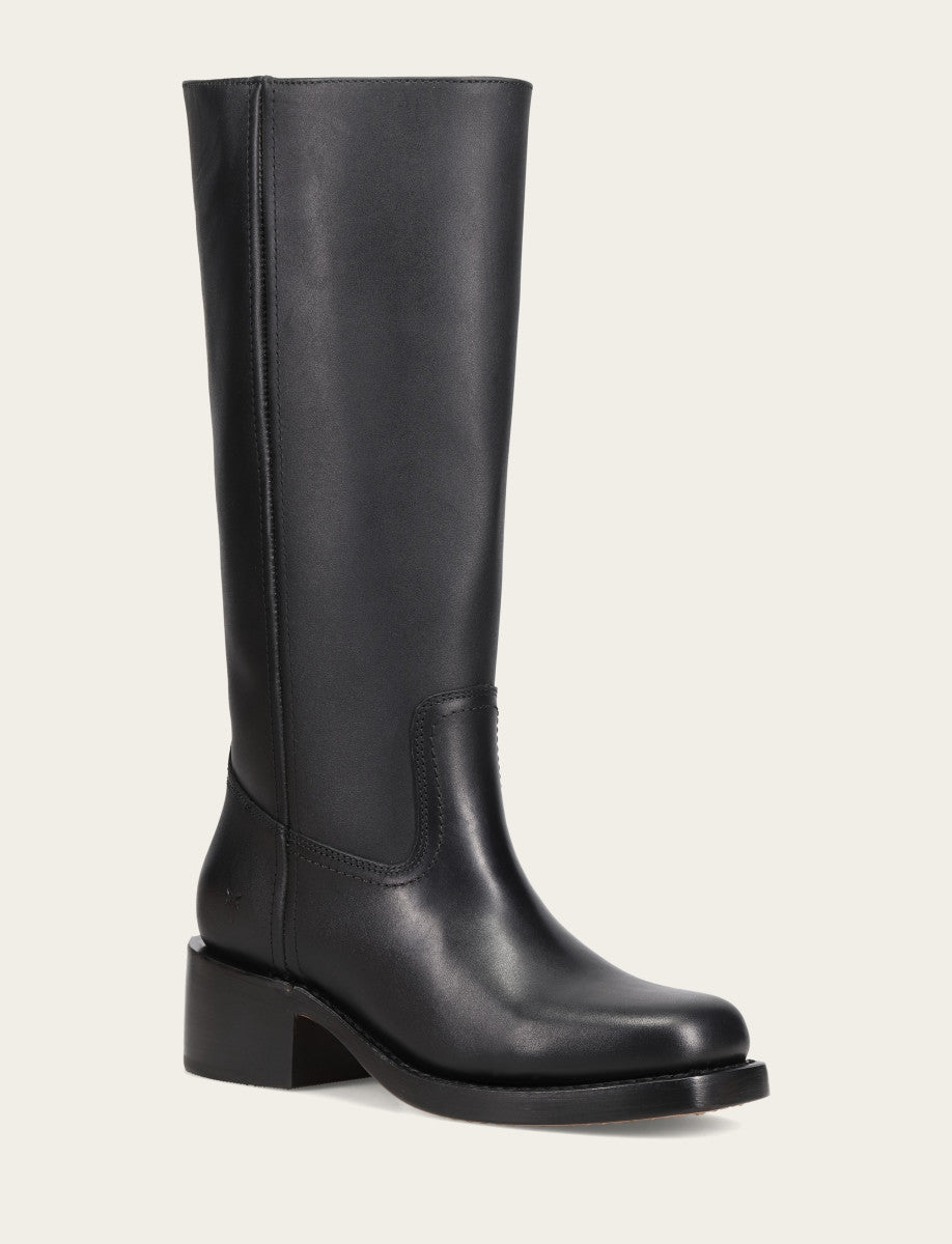 Frye Women's Black Campus 14L Wide Calf Boots Black