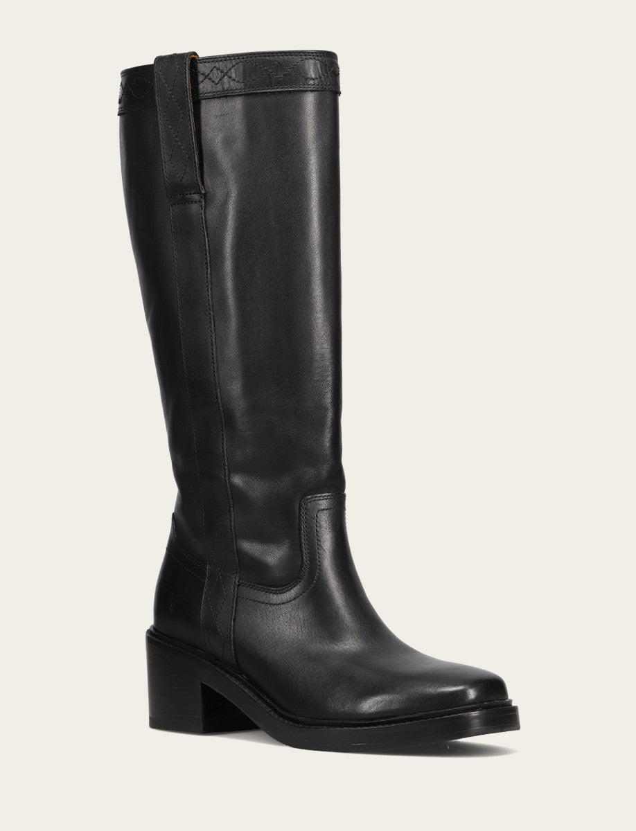 Frye Women's Black Kate Pull On Wide Calf Tall Boots Black