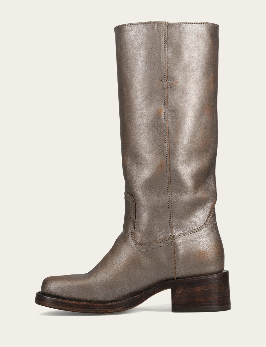 Frye Women's Metallic Stone Campus 14L Boot Metallic Stone