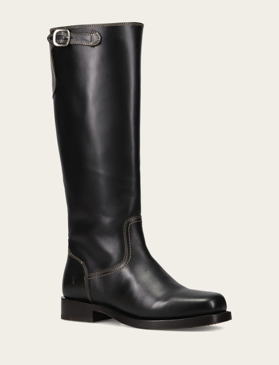 Frye Women's Black Campus Low Heel Tall Riding Boot Black