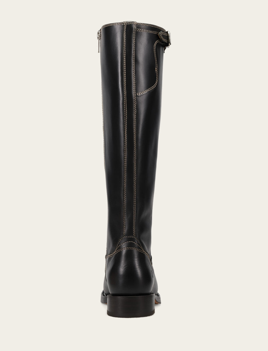 Frye Women's Black Campus Low Heel Tall Riding Boot Black