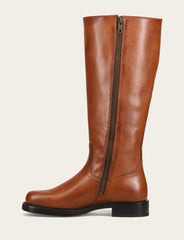 Frye Women's Cognac Campus Low Heel Tall Riding Wide Calf Boot Cognac