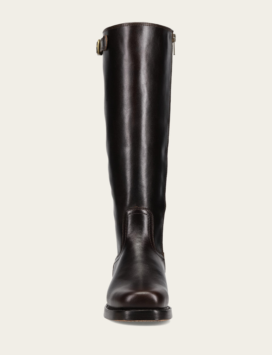 Frye Women's Bourbon Campus Low Heel Tall Riding Boot Bourbon