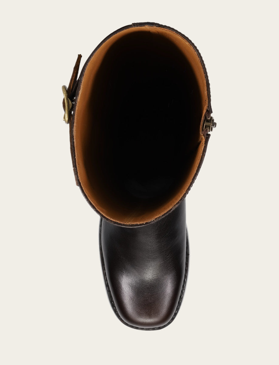 Frye Women's Bourbon Campus Low Heel Tall Riding Boot Bourbon