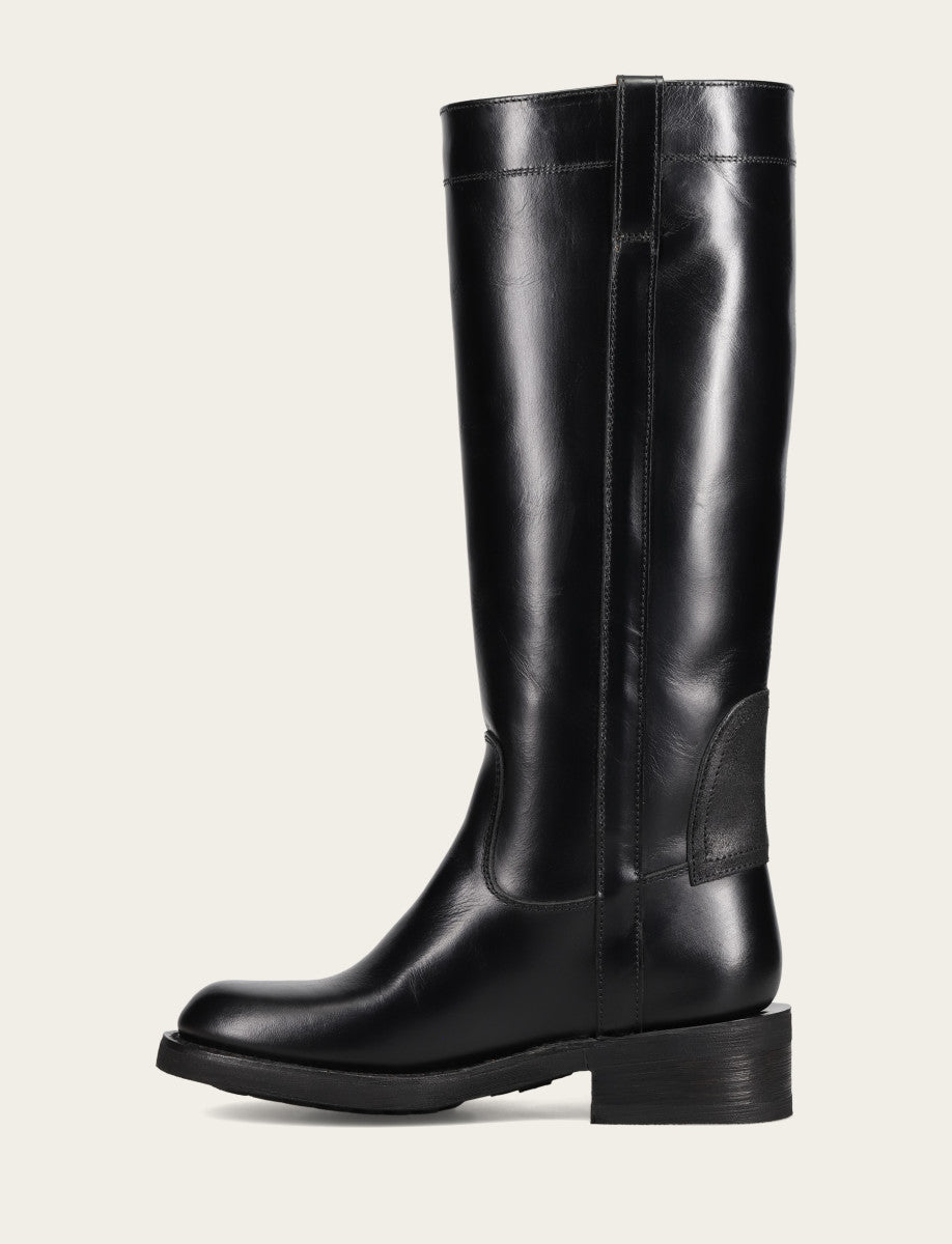 Frye Women's Black Viv Riding Boot Black