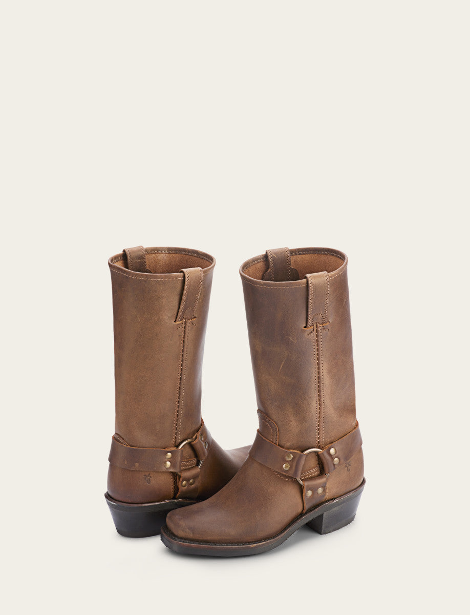 Frye Women's Tan Harness 12R Boots Tan