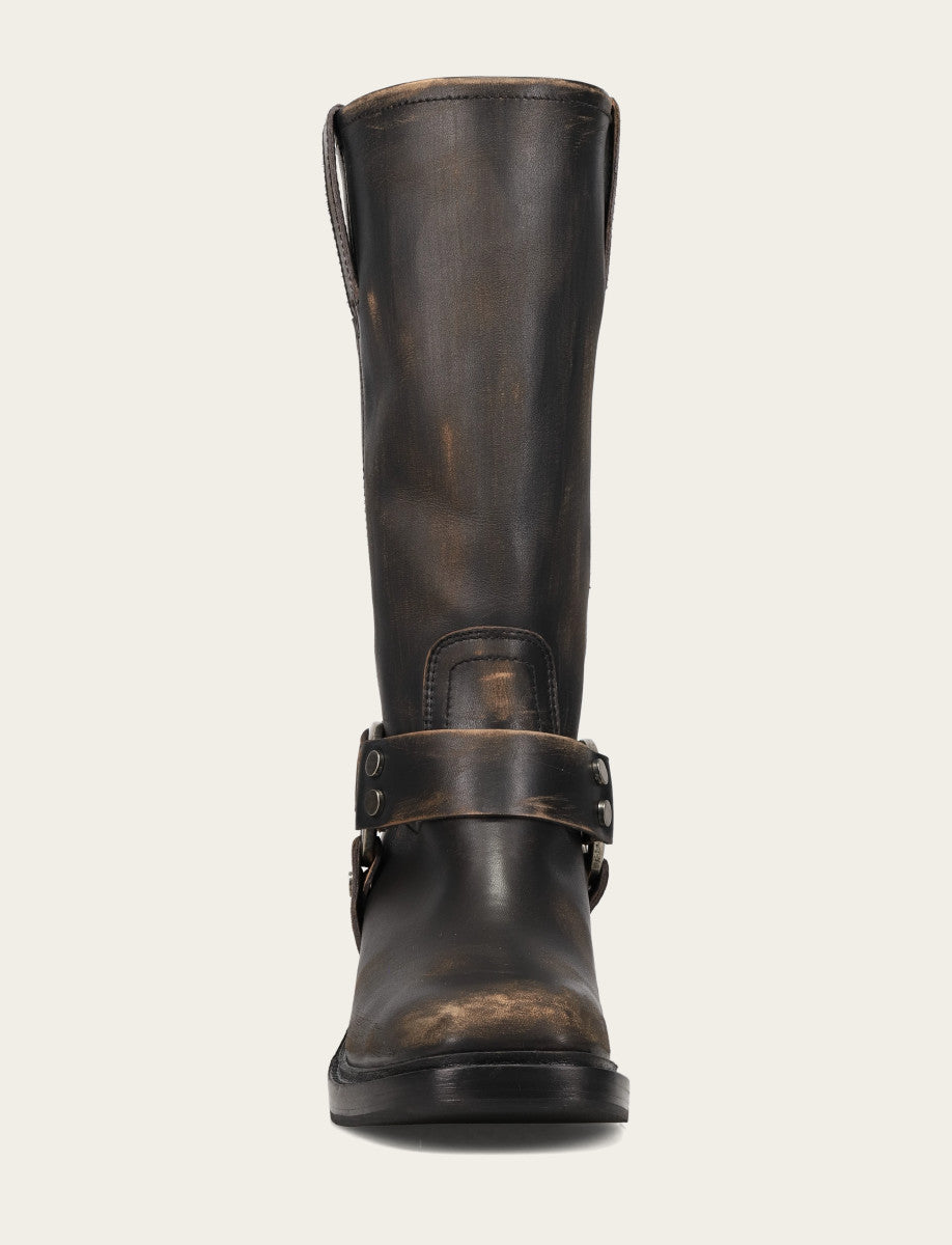 Frye Women's Distressed Black Kate Harness Boot Distressed Black