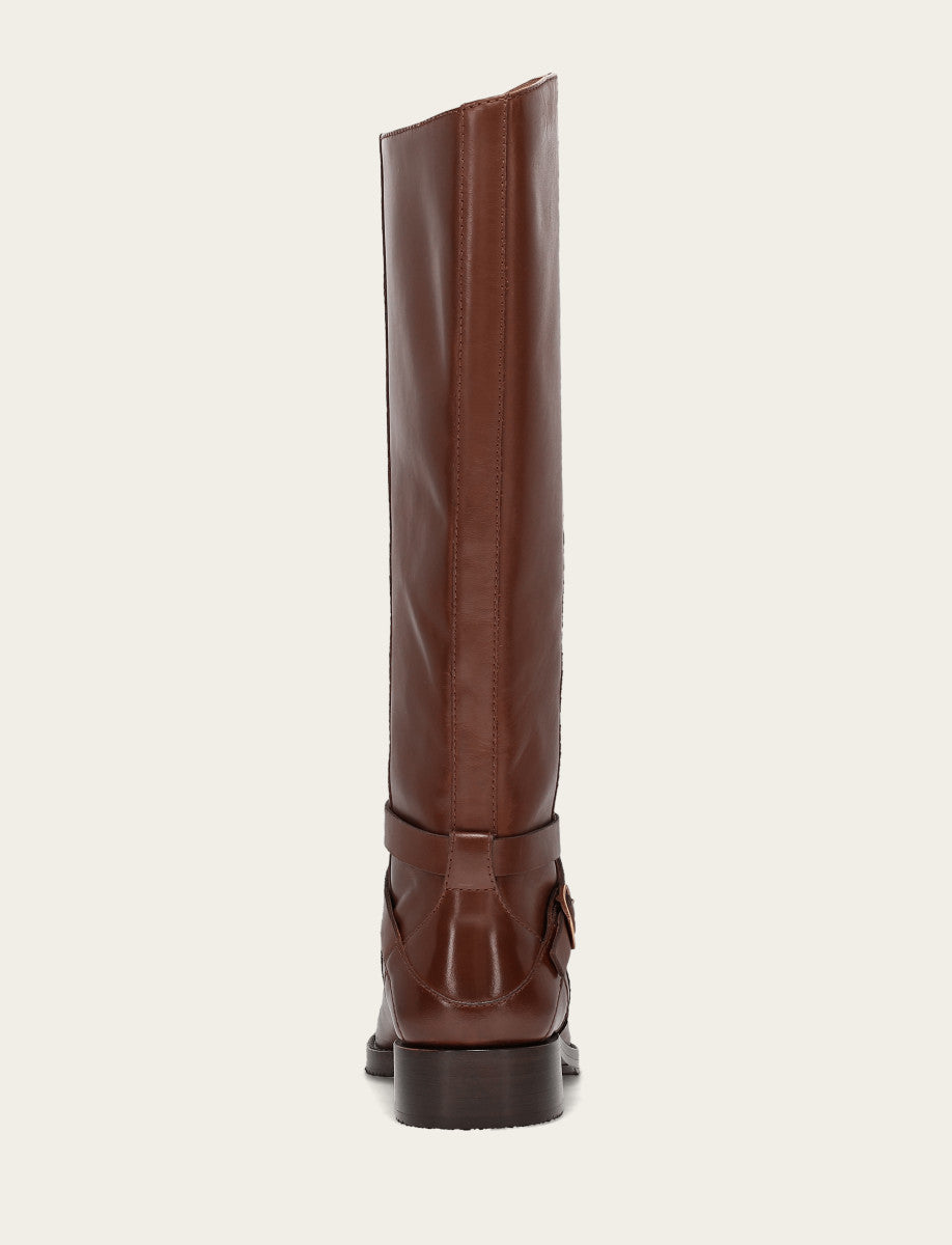 Frye Women's Walnut Melissa Belted Riding Boot Walnut