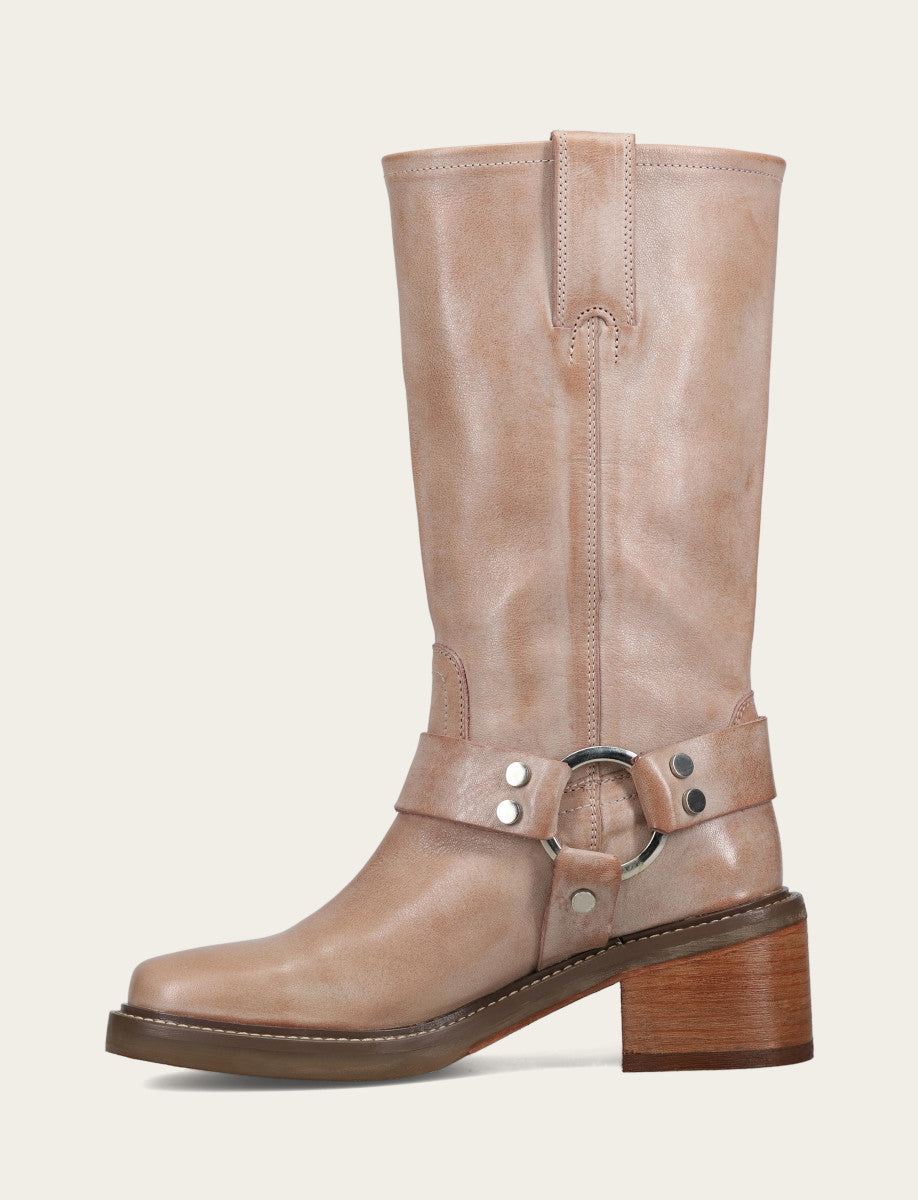 Frye Women’s Rosa Knee-High Kate Harness Boots Rosa