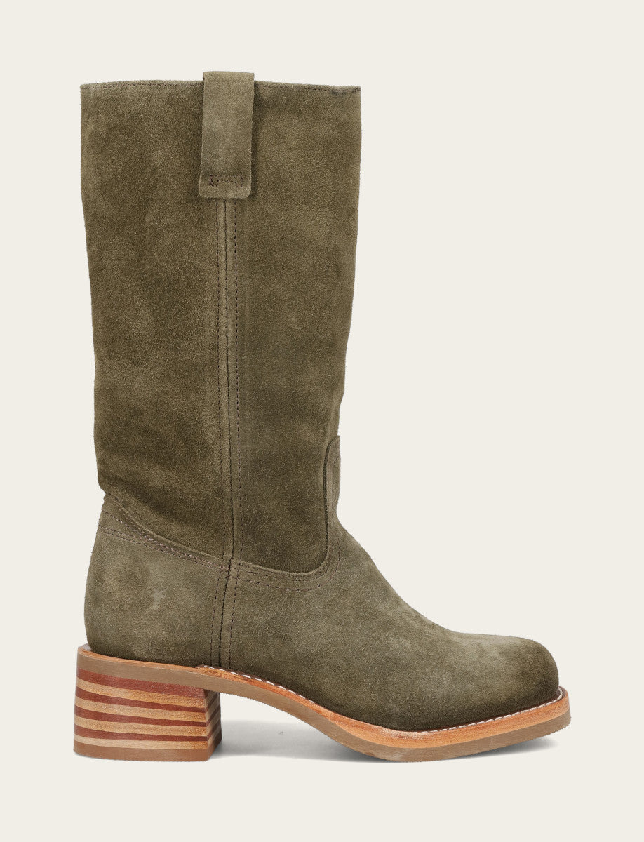 Frye Women's Olive Campus 12R Boots Olive