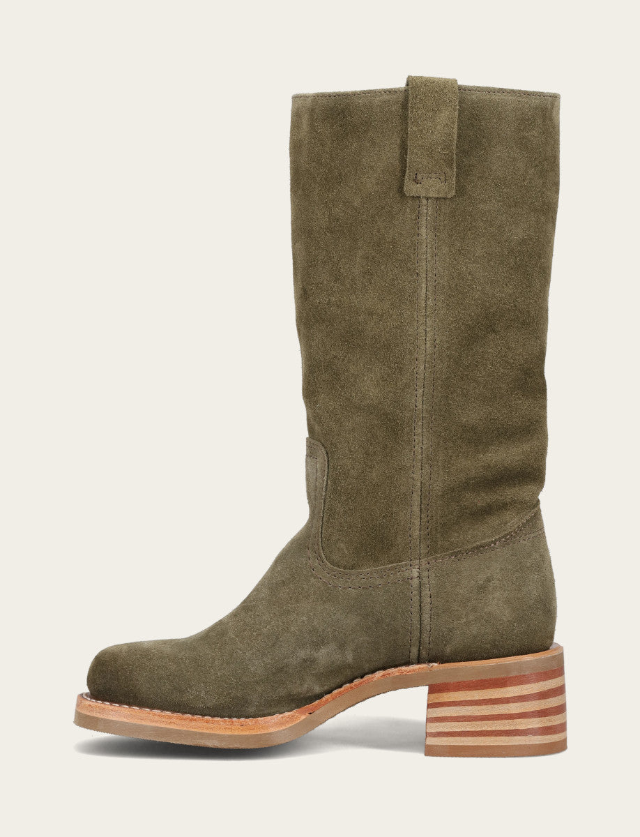 Frye Women's Olive Campus 12R Boots Olive
