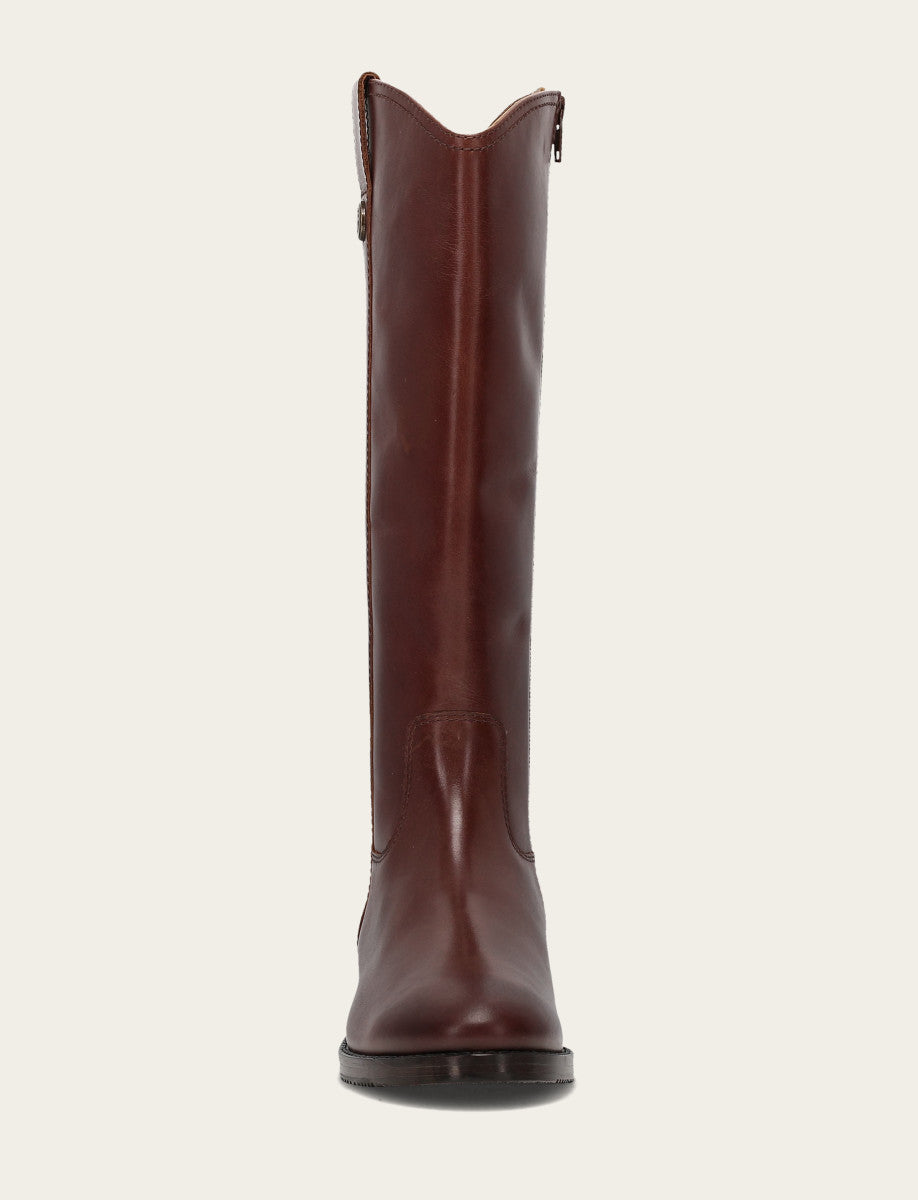 Frye Women's Saddle Melissa Button Tall Inside Zip Boot Saddle