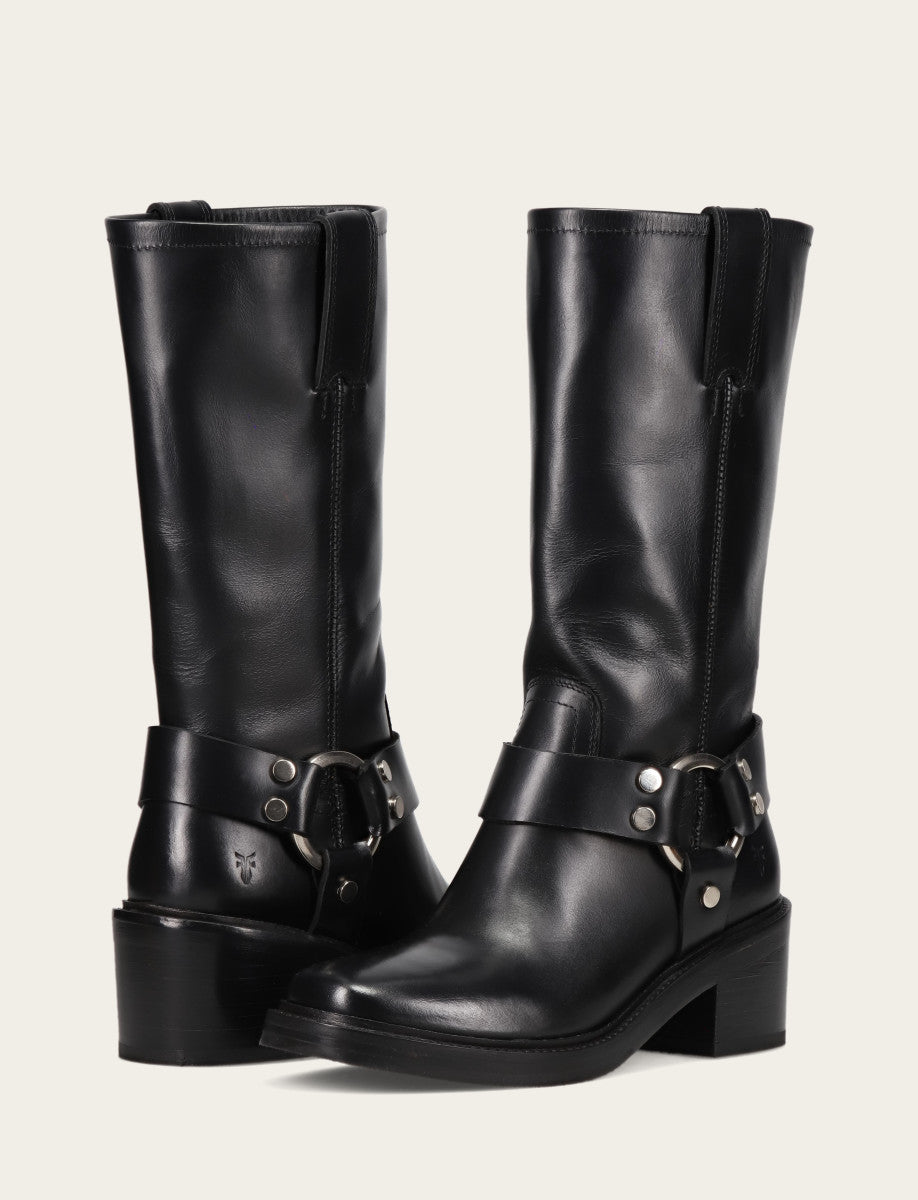 Frye Women's Black Kate Harness Boots Black