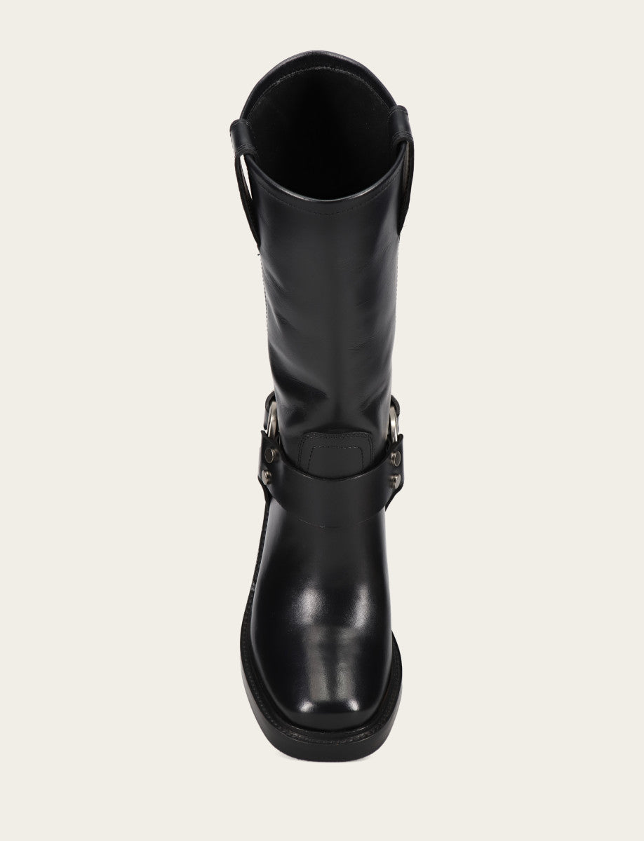 Frye Women's Black Kate Harness Boots Black