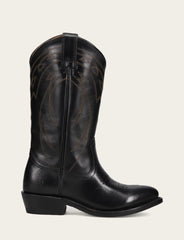 Frye Women's Black Billy Pull On Deco Stitch Boots Black