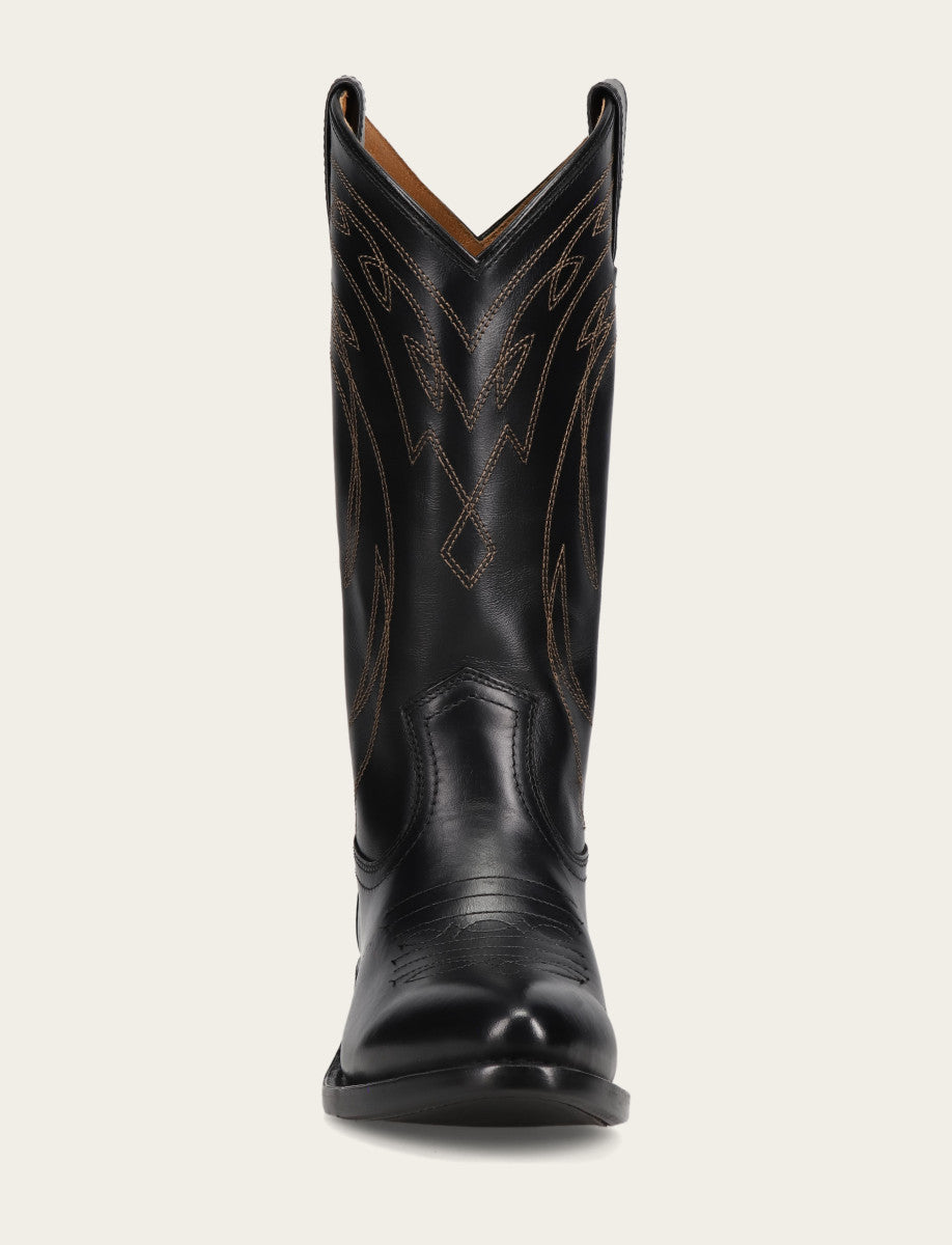 Frye Women's Black Billy Pull On Deco Stitch Boots Black