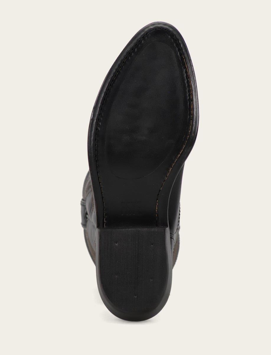 Frye Women's Black Billy Pull On Deco Stitch Boots Black