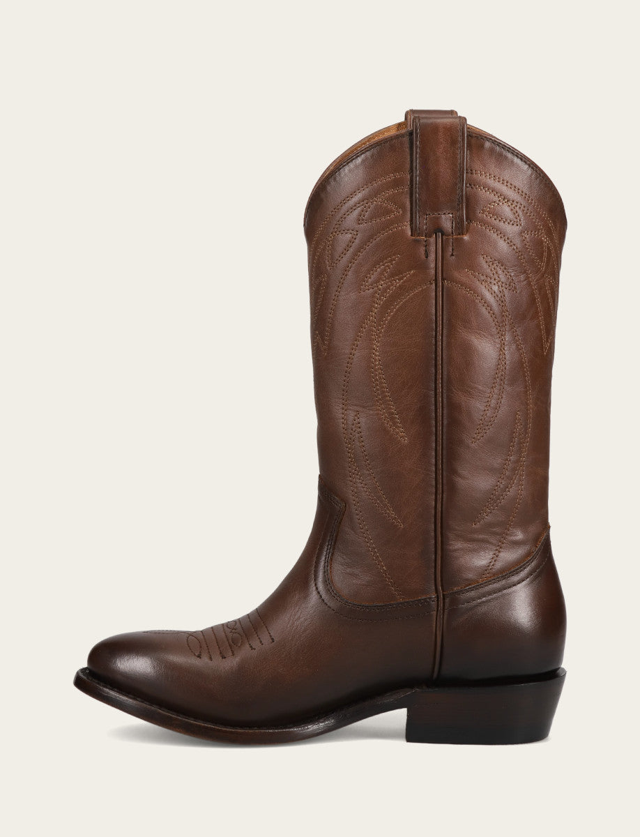 Frye Women's Bourbon Billy Pull On Deco Stitch Boots Bourbon