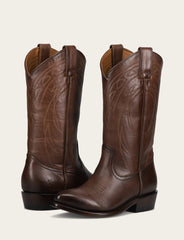 Frye Women's Bourbon Billy Pull On Deco Stitch Boots Bourbon