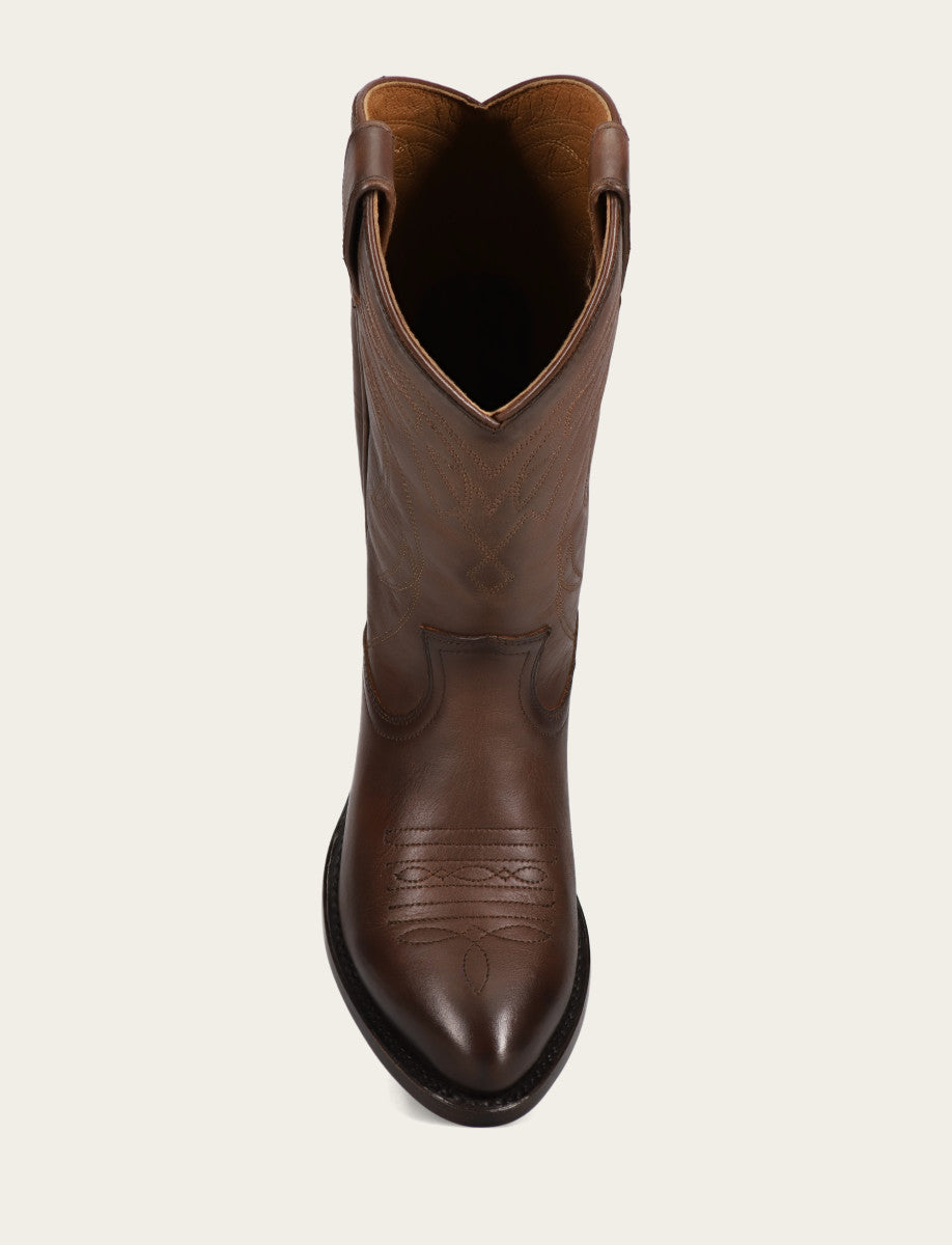 Frye Women's Bourbon Billy Pull On Deco Stitch Boots Bourbon