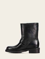 Frye Women's Black Viv Short Engineer Boot Black