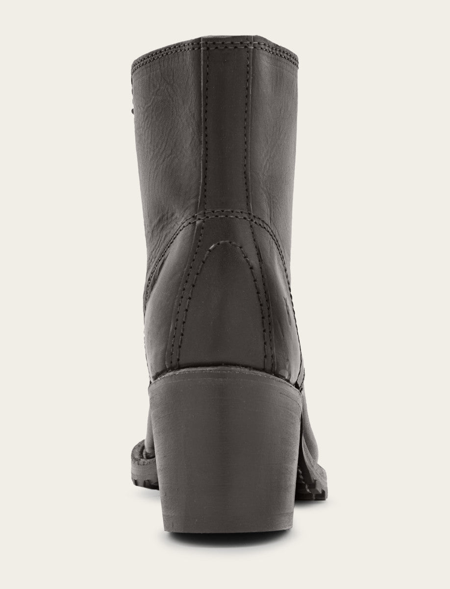 Frye Women's Black Sabrina 6G Lace Up Boots Black