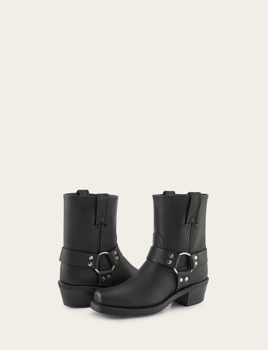 Frye Women's Black Harness 8R Boots Black