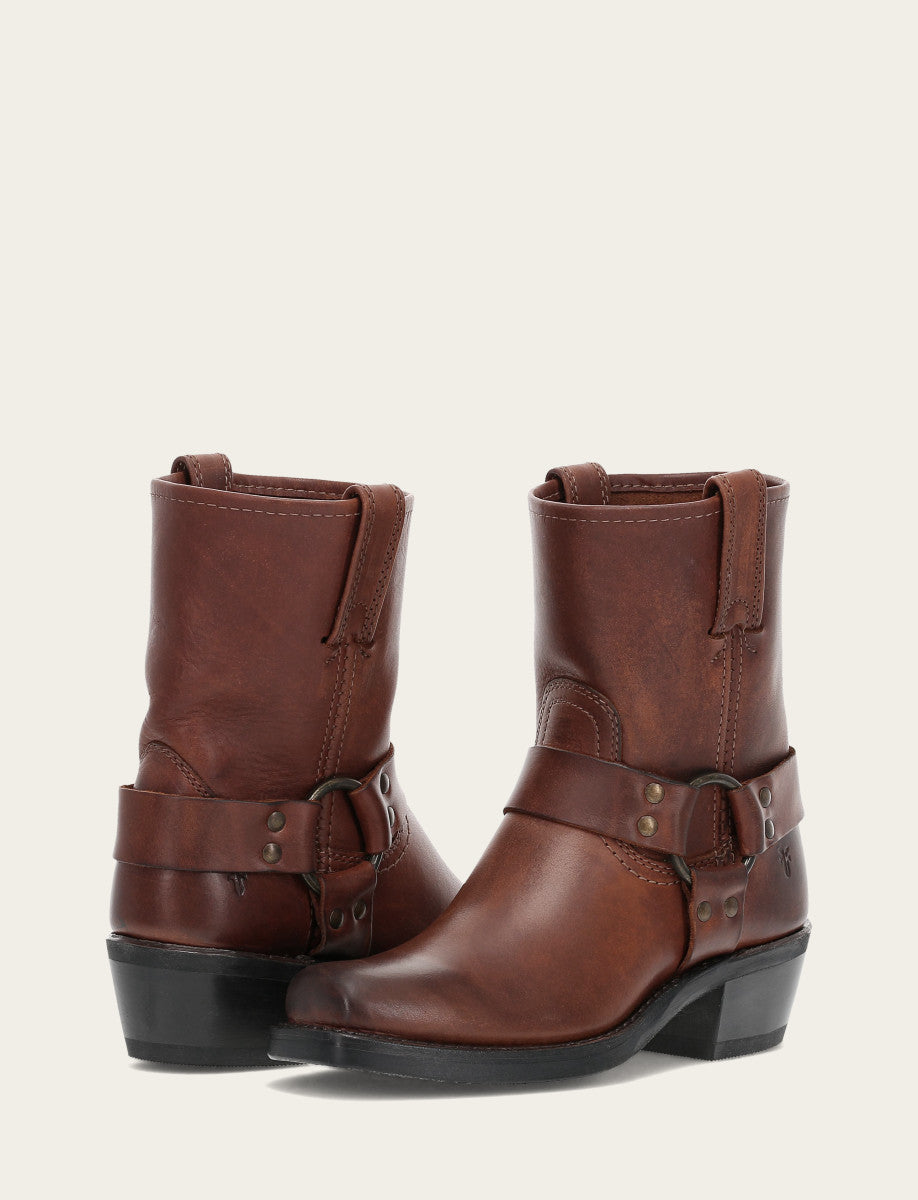 Frye Women's Cognac Harness 8R Boots Cognac